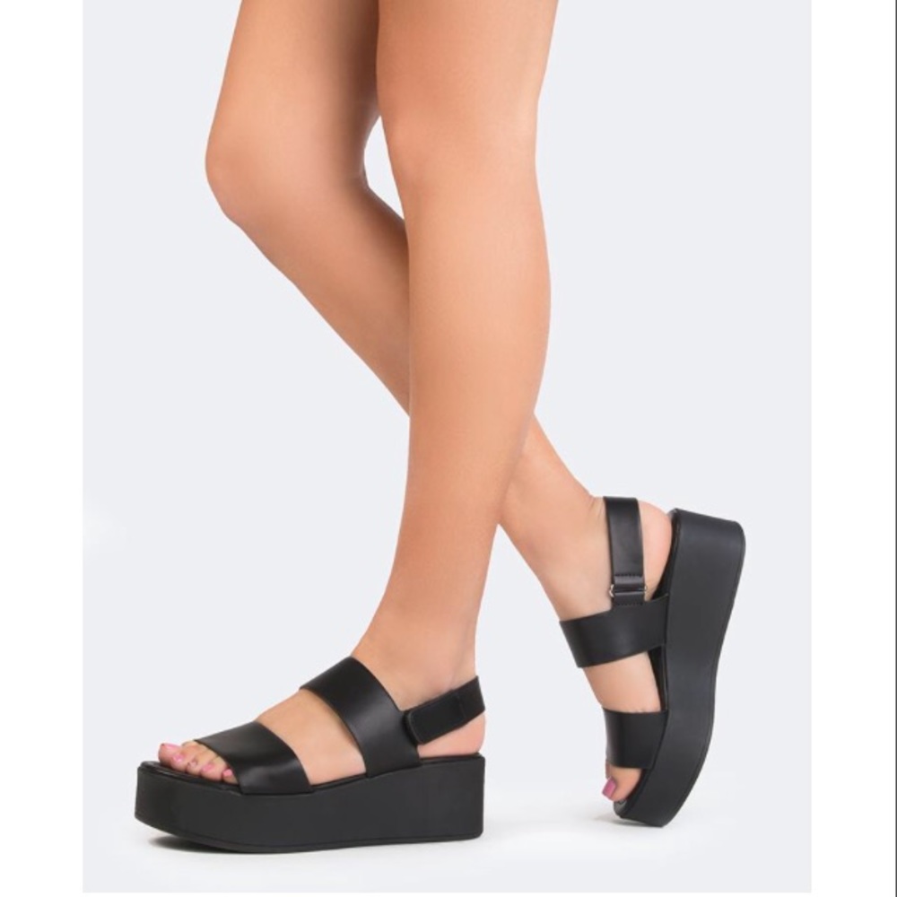 Black Platform Sandals